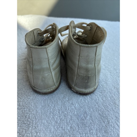Vintage TRIMFOOT WHITE LEATHER WALKING SHOES BABY TODDLER - Picture 4 of 16